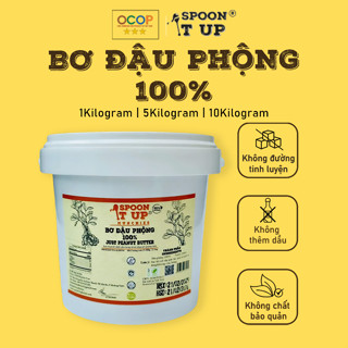 BƠ ĐẬU PHỘNG 100% , KHÔNG ĐƯỜNG, KHÔNG DẦU, NGUYÊN CHẤT – 1KG, 5KG – SPOON IT UP