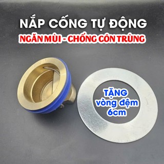 [Tặng Kèm Vòng Đệm] Nắp Đậy Cống Thoát Nước Cho Sàn Nhà Bếp, Nhà Tắm, Ngăn Mùi Hôi, Chống Côn Trùng
