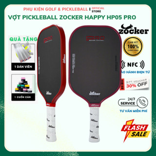 ( Chính Hãng) Vợt Pickleball Zocker HP05 Pro - Viền Đỏ & Viền Đen | Tối Ưu Sức Mạnh & Kiểm Soát