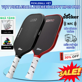 [HOT] Vợt Pickleball Zocker HP05 Pro Series - Viền Đỏ & Viền Đen | Tối Ưu Sức Mạnh & Kiểm Soát