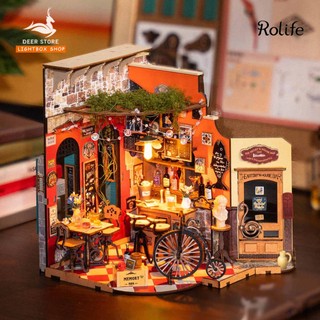  Nhà Búp Bê Tự Lắp Ráp Rolife Cheers Bar & Dining DG173. Mô Hình Mini DIY Quán Bar Có Đèn LED Độc Đáo 