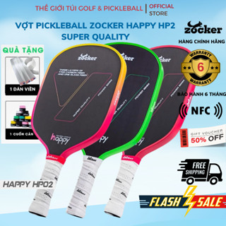 ( Hàng Chính Hãng ) Vợt Pickleball Zocker HP02 - T700 Pro Carbon Fiber - Sức Mạnh Vượt Trội