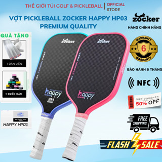    Hàng Chính Hãng   Vợt Pickleball Zocker HP03 - Carbon 12K Fiber- Dòng Cao Cấp 