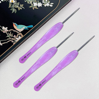 [Bản mới] Kim móc len đủ size Jinlan Tím, Anh Đào, Xanh Dương, Xanh Mint,