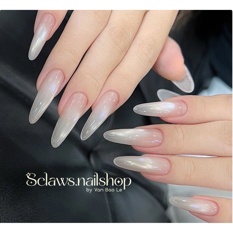 Nailbox mắt mèo siêu sáng phom oval số 1 kèm keo dũa