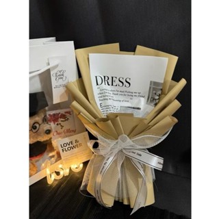 cốt Bó hoa giấy Kraft cắm hoa sáp, len... 5 đến 7 bông