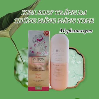 kem body sắc hương trắng da chống nắng nâng tone collagen 280g