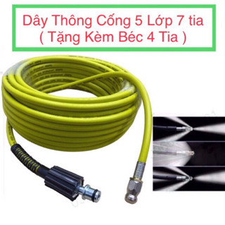 Dây thông tắc cống bằng áp lực nước - dùng cho các loại máy bơm cao áp