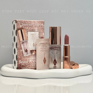 [Bill Sephora] Set Charlotte Tilbury Xịt khoá nền, Son Pillow Talk và kem dưỡng