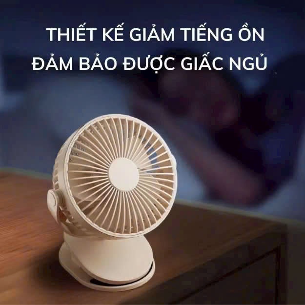 QUẠT KẸP ĐỂ BÀN CÓ ĐÈN LED TÍCH ĐIỆN MINI LỚN TỐC ĐỘ THỔI BAY CƠN NÓNG