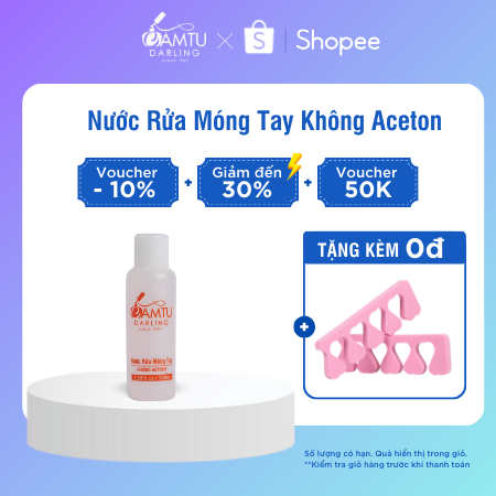 Nước Rửa Móng Tay Không Aceton - 100ML Tẩy Sạch, Không Mùi Khó Chịu