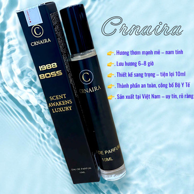 Nước hoa nam CRNAIRA 1988 BOSS 10ml – Hương thơm mạnh mẽ, lịch lãm, lưu hương lâu