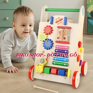 Đồ chơi xe đẩy tập đi đa năng bằng gỗ cho bé - 𝐁𝐈𝐊𝐎 𝐒𝐇𝐎𝐏