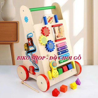 Đồ chơi xe đẩy tập đi đa năng bằng gỗ cho bé - 𝐁𝐈𝐊𝐎 𝐒𝐇𝐎𝐏