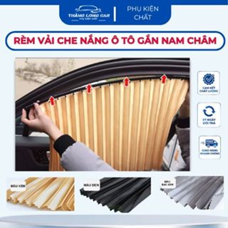 Bộ Rèm Che Nắng Xe Ô Tô Chất Liệu Vải Cao Cấp, Gắn Nam Châm Thông Minh - Thăng Long Car