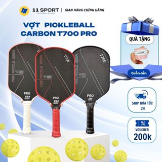 Vợt Pickleball Carbon T700 Pro (1) -  Khối lượng siêu nhẹ mặt vợt nhám bám bóng - 11SPORT