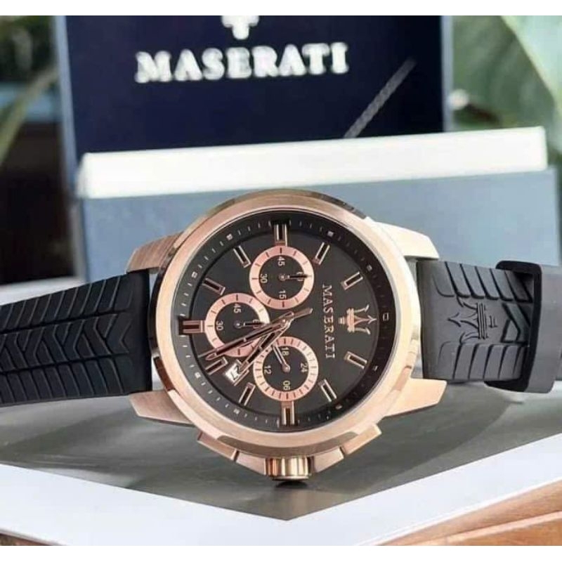[Chính Hãng 100%] Đồng Hồ Nam Maserati R8871621012 (8871621012) Máy Quartz (Pin) Kính Sapphiare Siz 