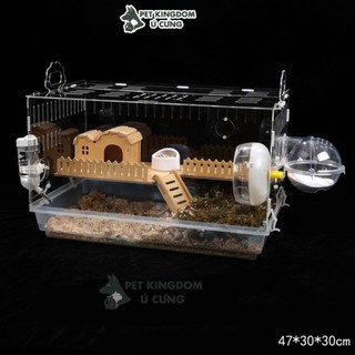 Lồng Mica Size To Cho Hamster Loại 36cm và 47cm