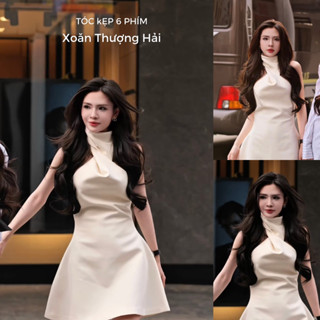 HẰNG HANNA SG - Tóc kẹp 6 phím xoăn Thượng Hải - kẹp trợ lực silicon