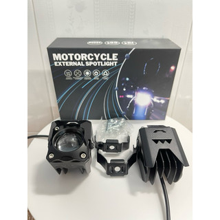  Đèn Trợ sáng Xe máy  Mini 2 chế độ 2 Màu 40W Siêu sáng gắn được tất cả các loại xe sử dụng điện 