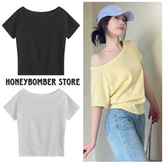 Áo Thun Nữ Trễ Vai Trơn Cá Tính [FREESHIP]🌸Áo Phông Nữ Form Rộng Phong Cách Ulzzang🌸