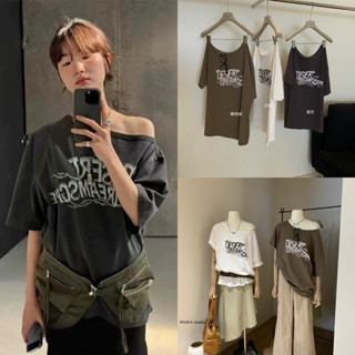 LEMONA x WGWE - Áo Phông Lệch Vai Horizon W5626