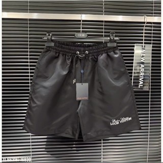 Quần Short Gió Boy Phố - Quần Đùi Nam Họa Tiết Lo go LVT In Nhiệt Cực Nét Có Lót Lưới Trong Quần Cực Hot Trend