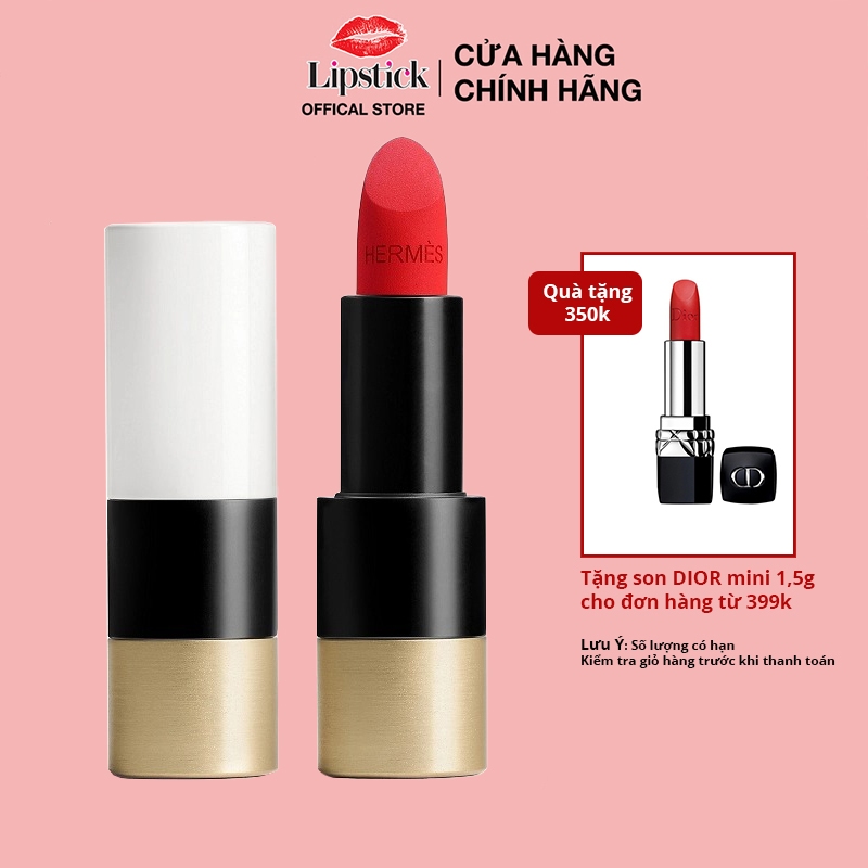 Son Hermès Rouge Matte và Satin Lipstick , Son lì son rouge hermes siêu xinh tặng kèm fullbox