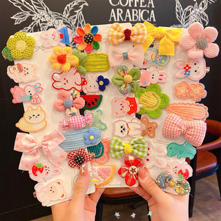 Set kẹp tóc dễ thương màu sắc cute phụ kiện tóc xinh Princess House