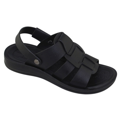 Sandal đế bằng nam Bita's SUM.129 (Đen + Nâu + Vàng bò)