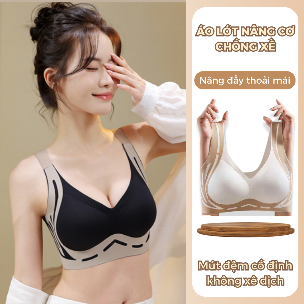  Áo Lót Bigsize Không Gọng Cúp C – Nâng Ngực Chống Xệ Co Giãn Tốt Không Lộ Viền – Mã 725 