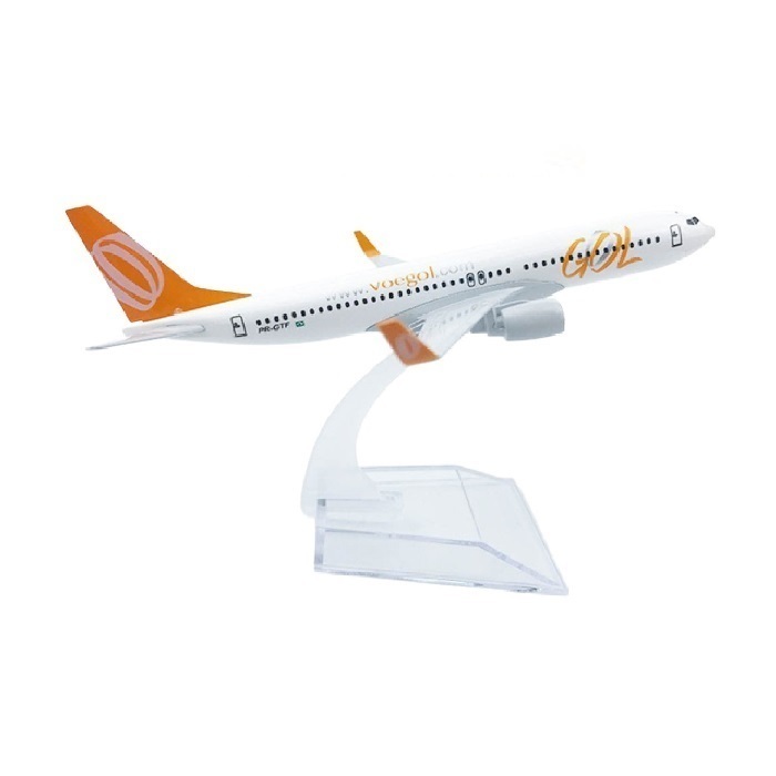 Mô hình máy bay tĩnh 737-800 Gol (voegol) 16cm