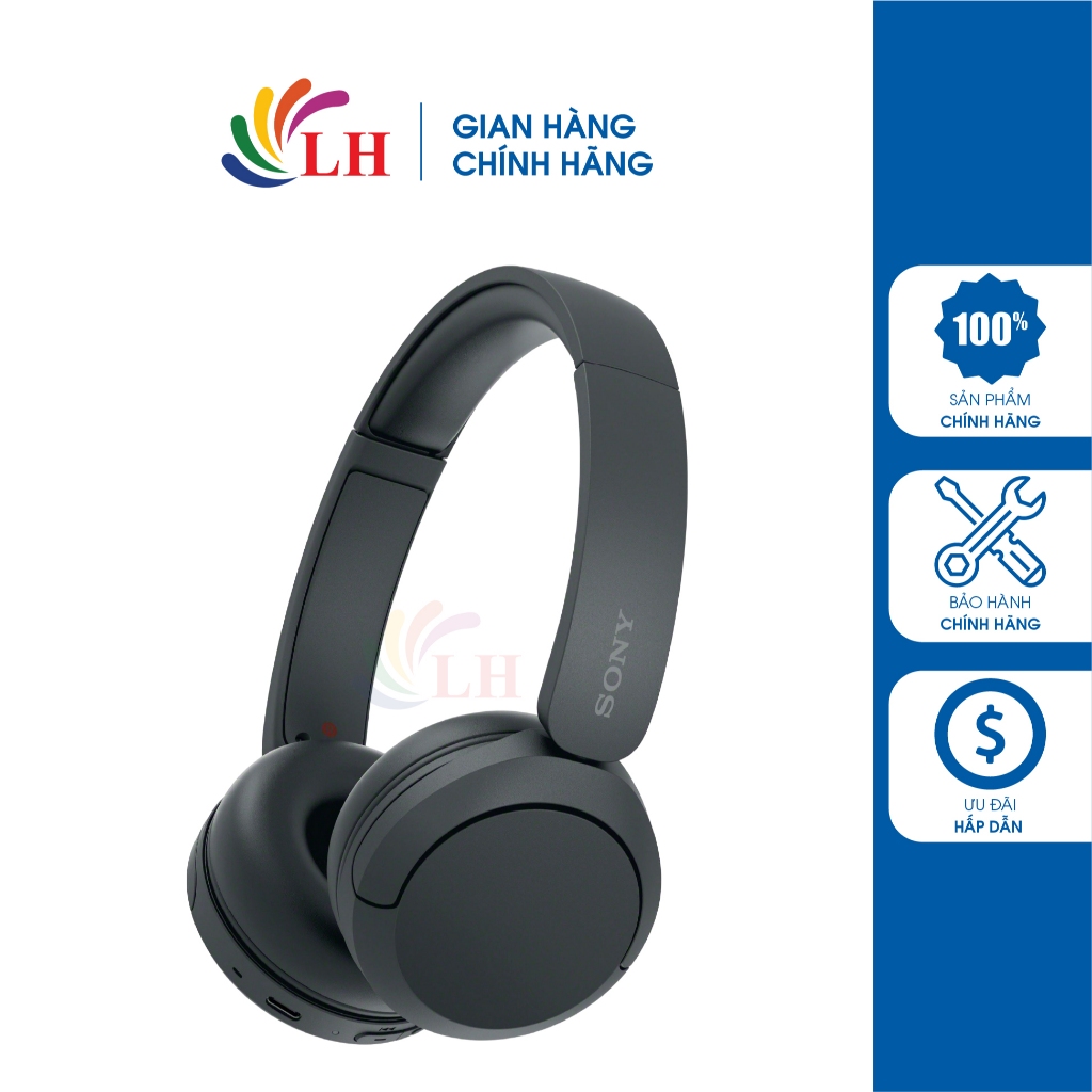 Tai nghe chụp tai Bluetooth Sony WH-CH520 - Hàng chính hãng | BigBuy360 - bigbuy360.vn