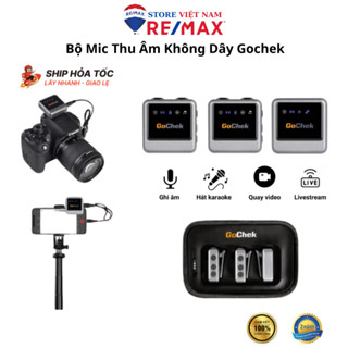 Thiết bị thu âm chuyên nghiệp Gochek dành cho máy ảnh, điện thoại, Đa chức năng, Mic thu âm không dây Gochek Ultra Plus