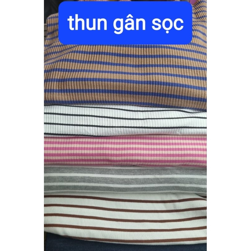 vải thun gân (đũa & sọc )