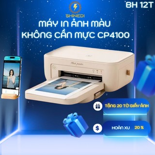 Máy in ảnh màu CP4100 SINEDI không cần mực chỉ kết nối Bluetooth in từ điện thoại di động.
