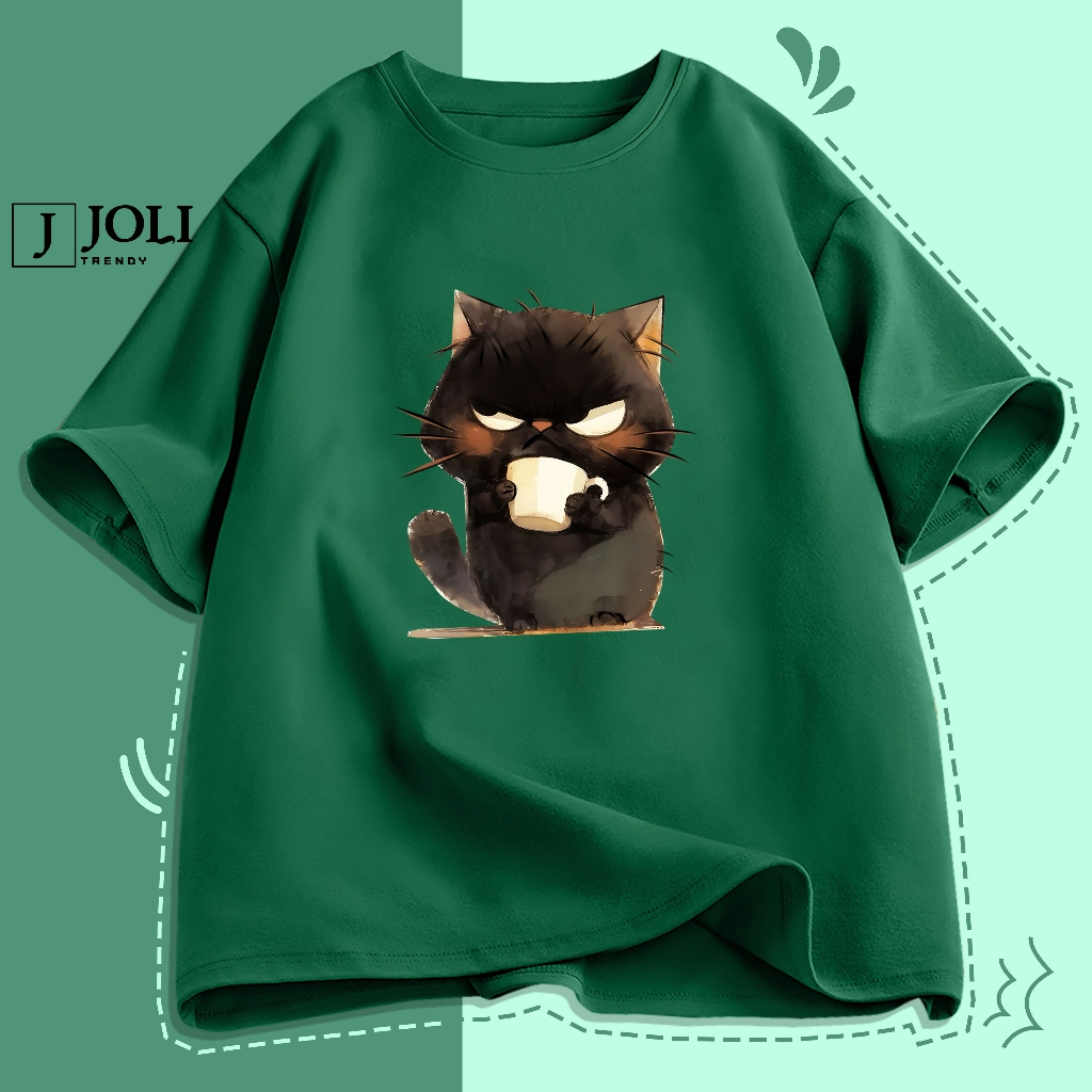 Áo Thun Nam Nữ Unisex Tay Lỡ By JOLI Mã TN Cat&Meow In Hình Chất Cotton Form Rộng Phong Cách Ulzzang J Joli Trendy | BigBuy360 - bigbuy360.vn