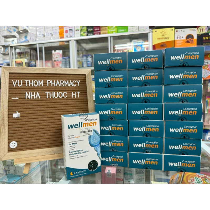 Wellmen Conception Bổ Tinh Trùng- Tăng chất lượng tinh trùng, cải thiện sức khỏe nam giới hộp 30viên