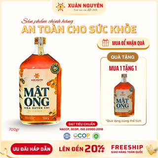  MUA 1 TẶNG 1  Mật ong rừng hoa Xuyến Chi nguyên chất Xuân Nguyên 252gr 700gr 