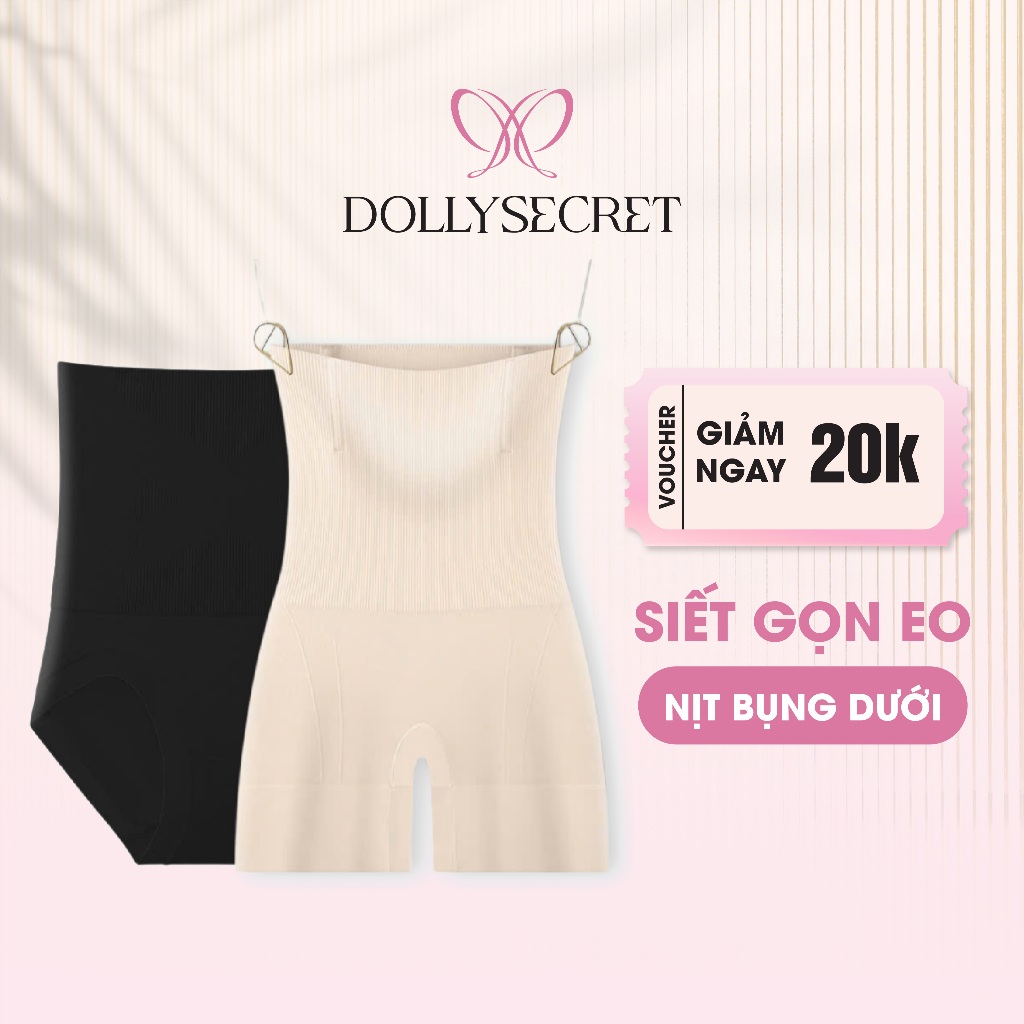 Quần Gen Nịt Bụng Cạp Cao DOLLY SECRET Có 4 Nẹp Định Hình Q08