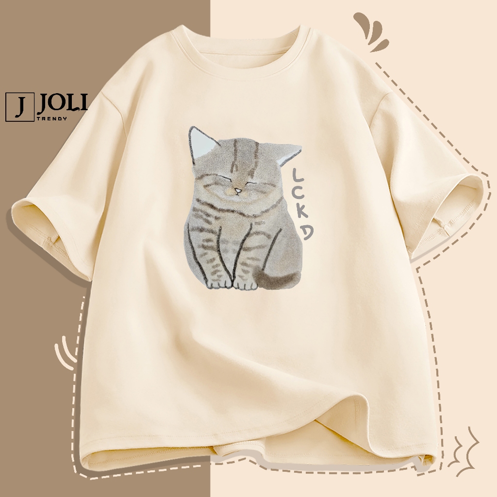 Áo Thun Nam Nữ Unisex Tay Lỡ By JOLI Mã TN Girl Sweet In Hình Chất Cotton Form Rộng Phong Cách Ulzzang J Joli Trendy | BigBuy360 - bigbuy360.vn