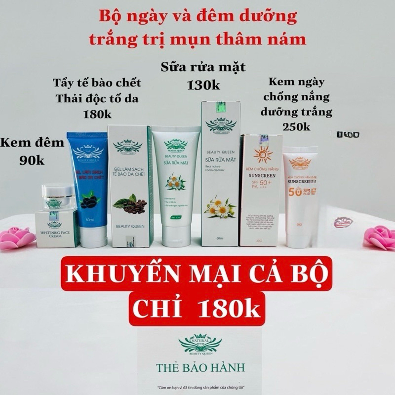 combo dưỡng da beauty queen 130k