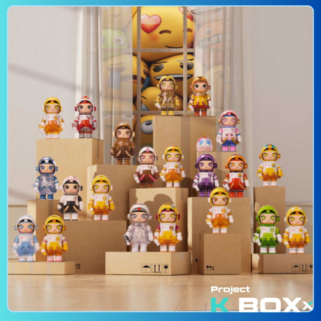 MOLLY EMOJI Chính Hãng Popmart MEGA SPACE MOLLY 100% × emoji™ Series