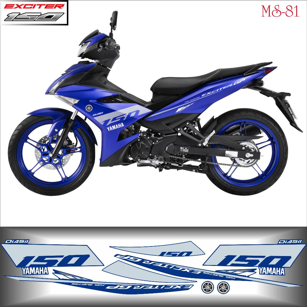 Tem Rời EXCITER 150 GP - MS81 - IN DECAL CAO CẤP KHÔNG PHAI MÀU - DECALQ7
