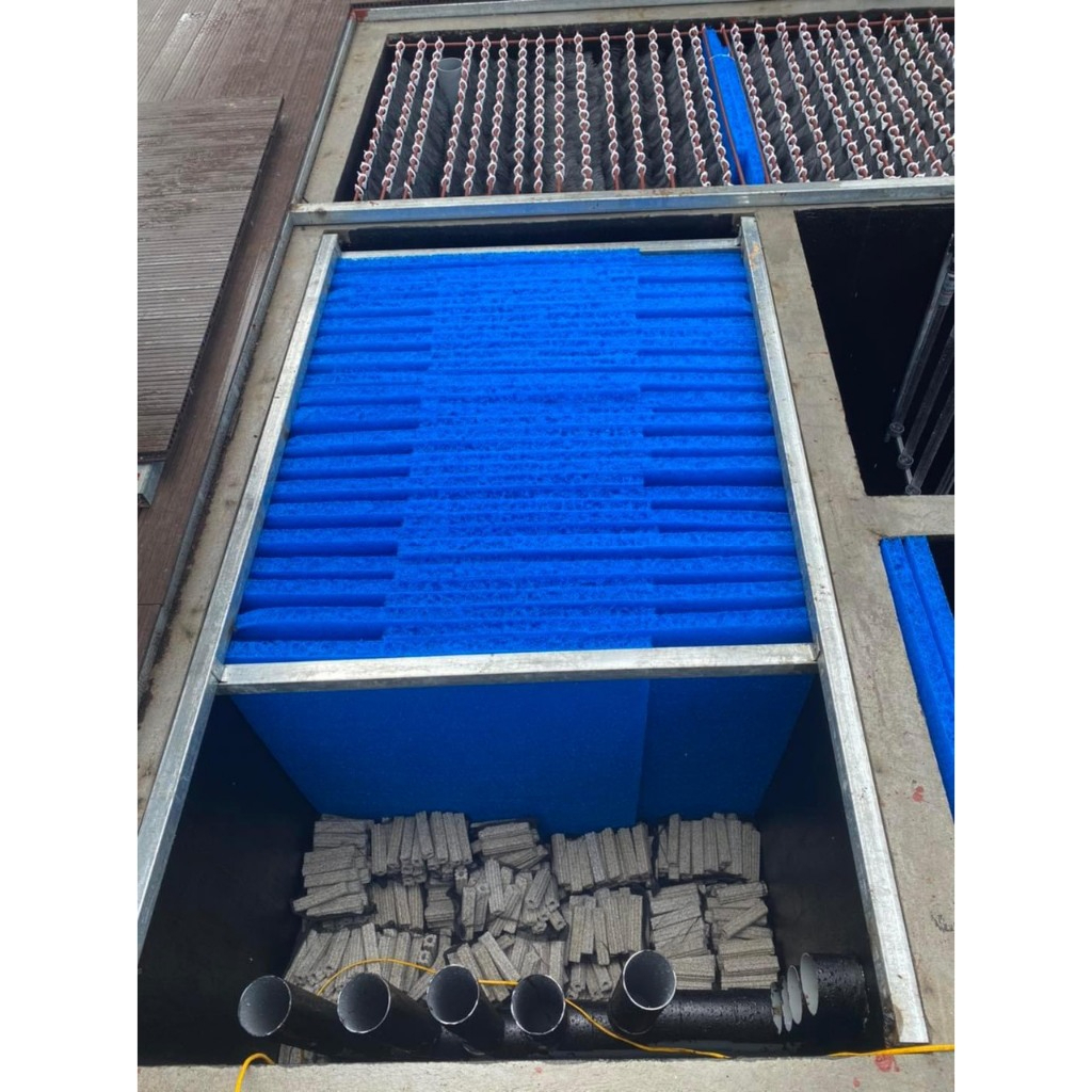 Tấm bùi nhùi Jmat 60cmx40cm vật liệu lọc nước bể cá cảnh, bể cá koi