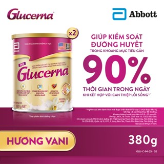  Combo 2 Sữa bột Glucerna hương vani 380g dành cho người bị tiểu đường 