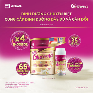 Sữa bột Glucerna hương Lúa Mạch 800g dành cho người bị tiểu đường