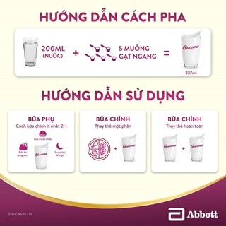 Sữa bột Glucerna hương Lúa Mạch 800g dành cho người bị tiểu đường