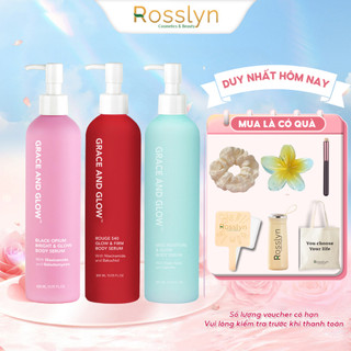  Sữa dưỡng thể Grace and Glow Body Serum Giữ Ẩm Sáng Da 300ml Rosslyn 