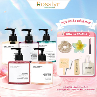  Sữa tắm dưỡng sáng dưỡng ẩm tẩy da chết GRACE AND GLOW Body Wash 400ml Rosslyn 